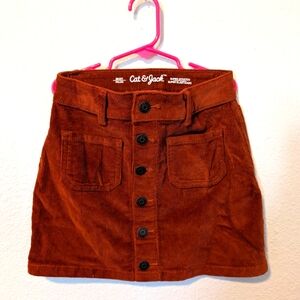 Girls Cat & Jack Corduroy Skirt 6/7